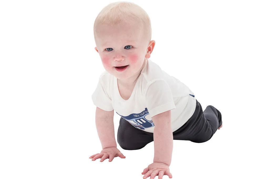 Bamboo short sleeve Tee Boy - Mini bus print