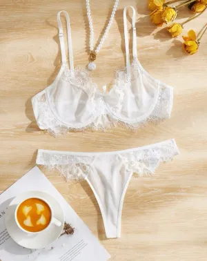 Bridal Lingerie Set White Lace