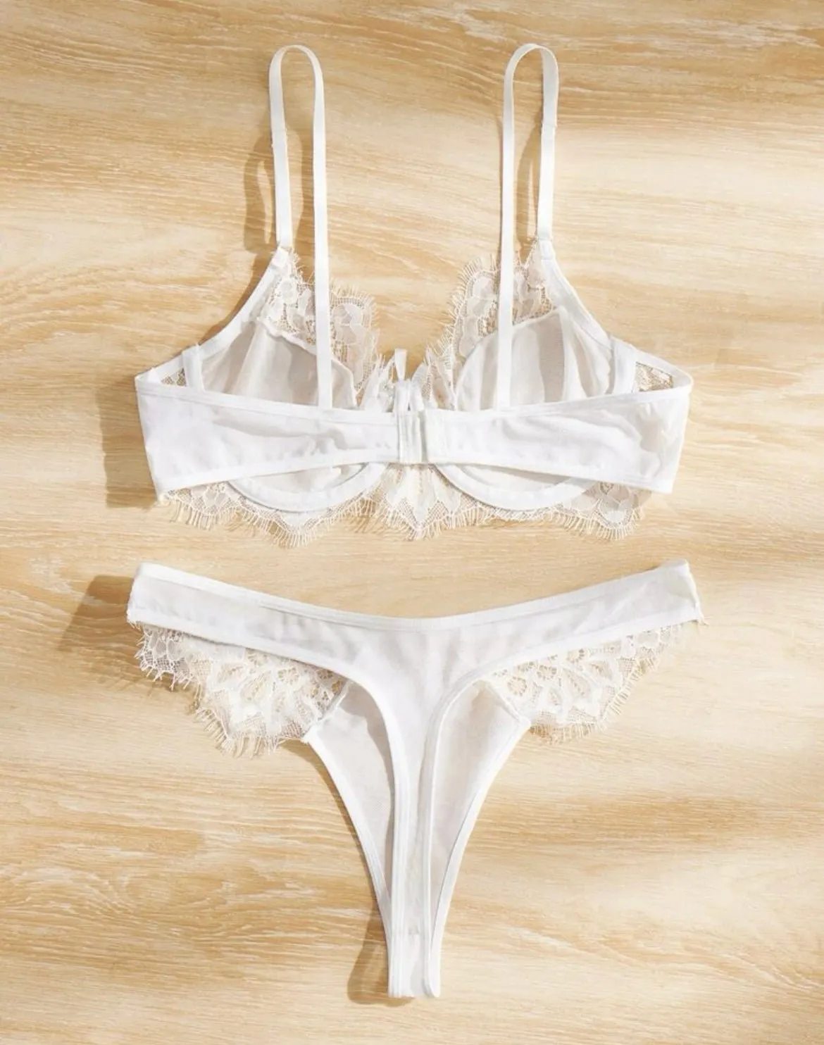 Bridal Lingerie Set White Lace