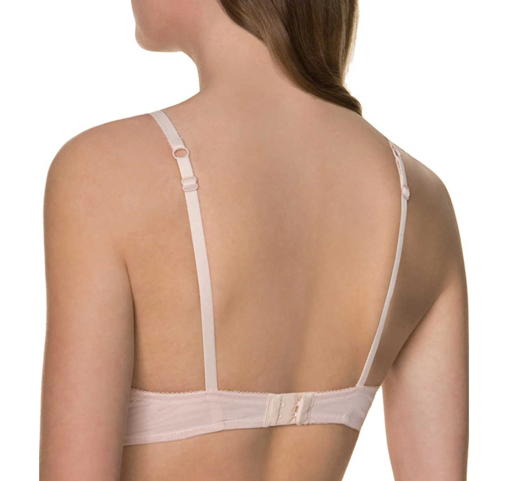 Deco lace plunge push-up [Ivory]