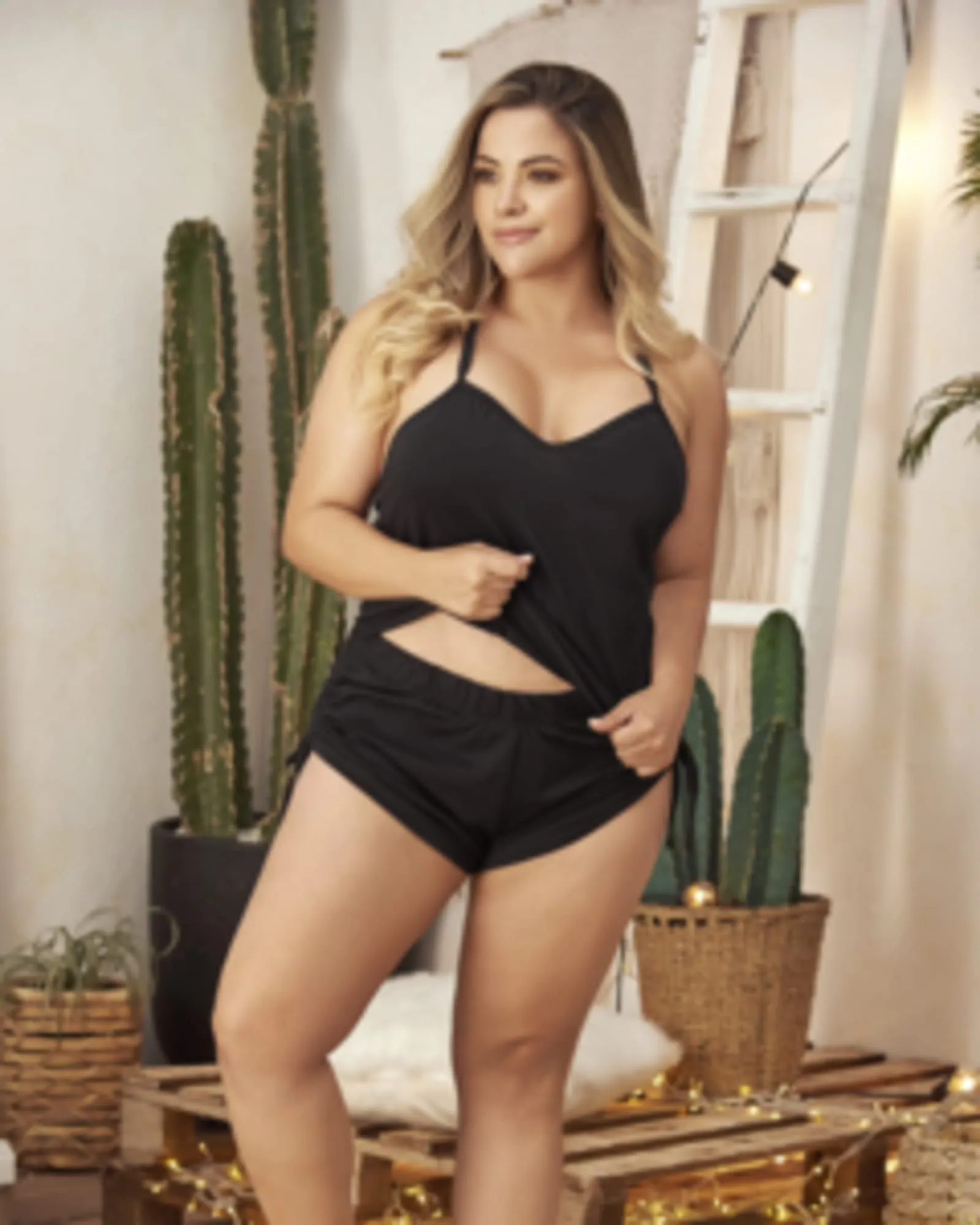 Dreamy Two Piece Sleep Set | Black
