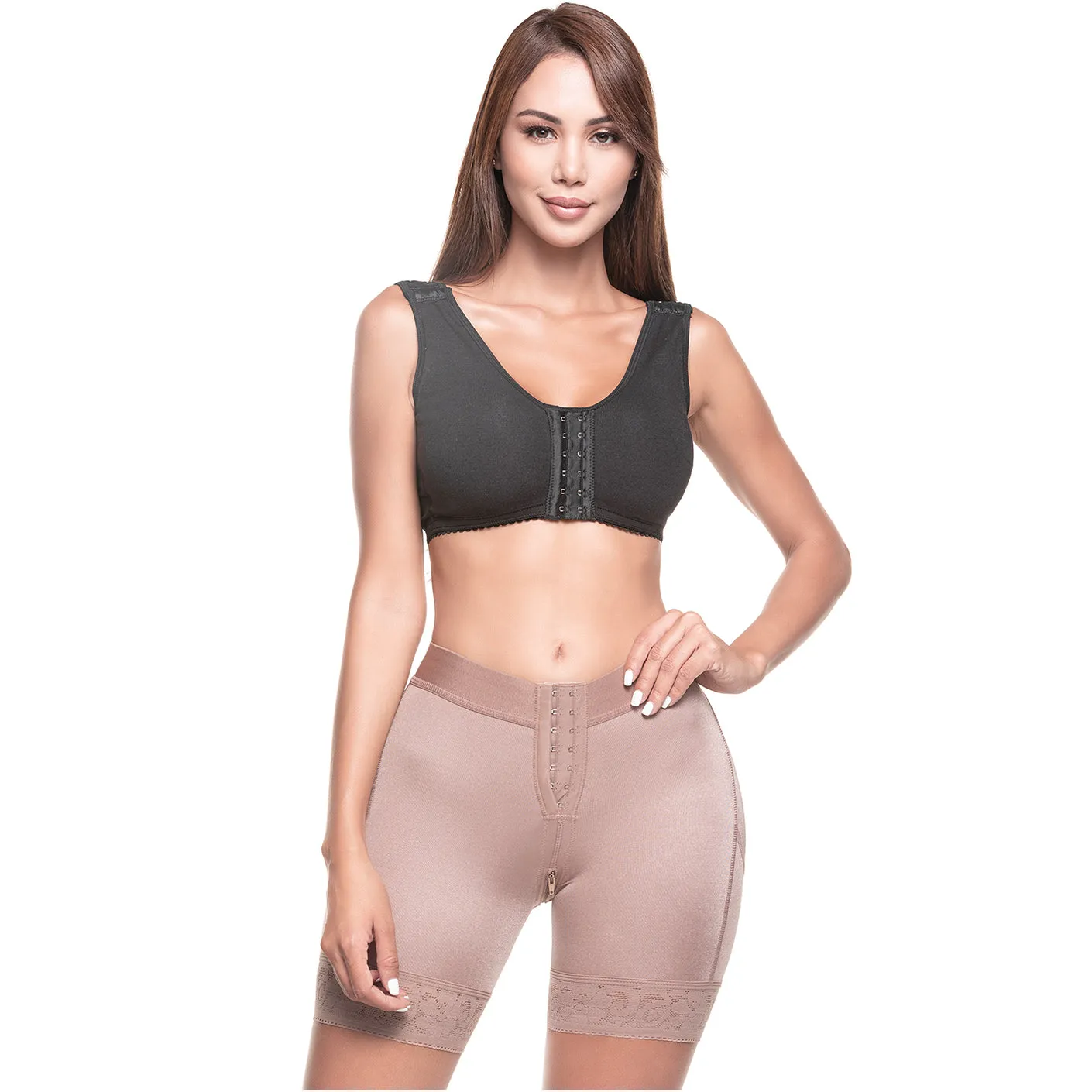 Fajas Colombianas Shaping Tummy Control Short Body Shaper Sonryse TR71