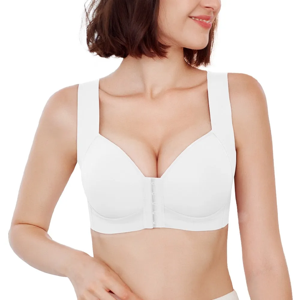 FallSweet  Front Closure Bras for Women Plus Size Underwear  Seamless Push Up Brassiere Vest Top Sexy Bra