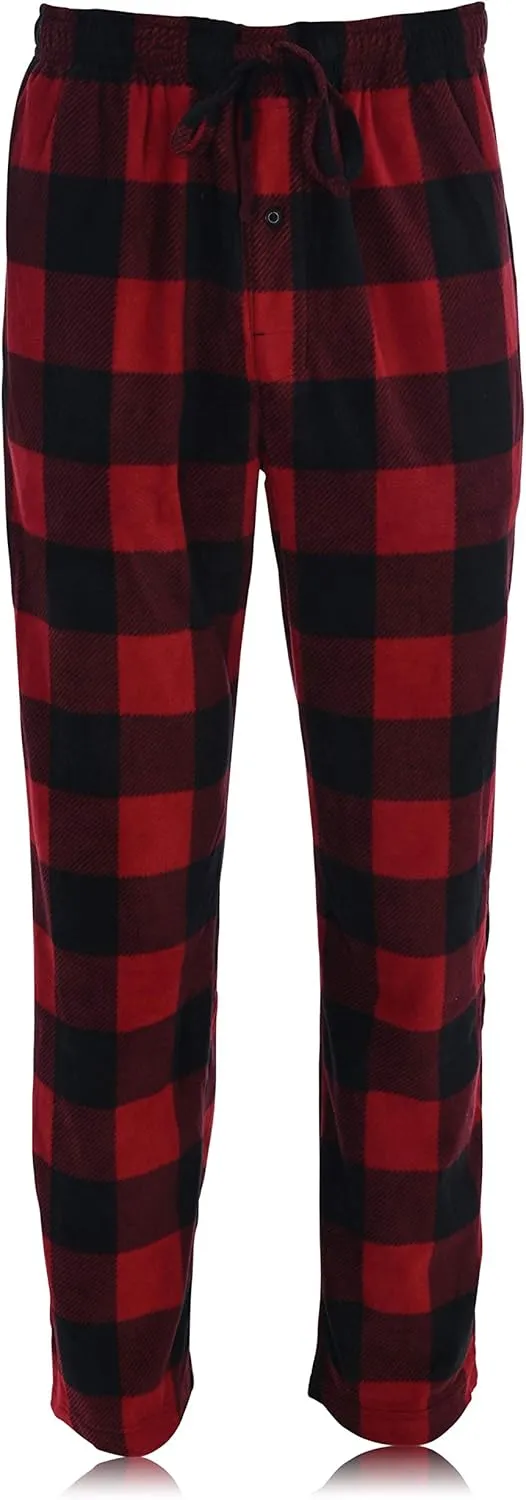Hanes Men's Microfleece Plaid Sleep Pant
