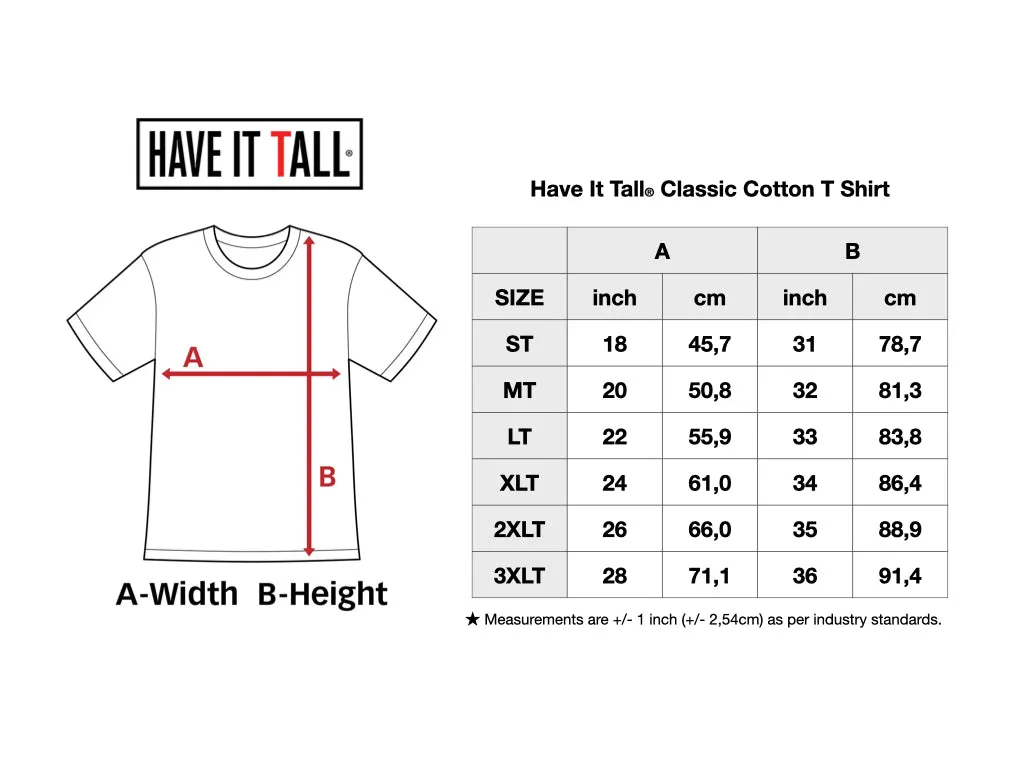 Have It Tall Classic Cotton T Shirt, Desert Sand, 2 Pack