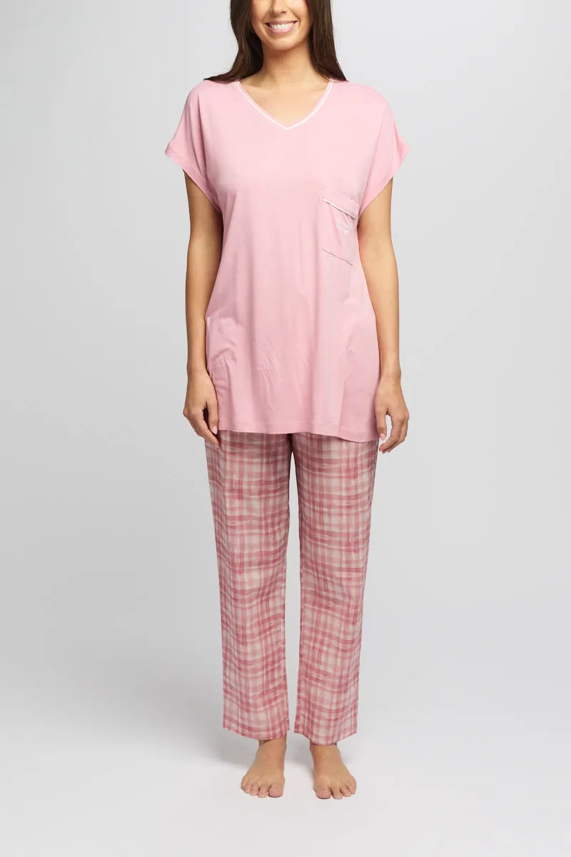 Jersey Cap Sleeve Sleep T-Shirt Musk