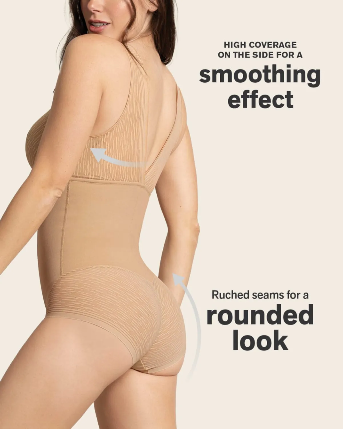 Leonisa Sheer Stripe Detail Sculpting Bodysuit - 018517