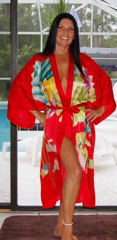 Light And Lovely Handpainted Silk Robes