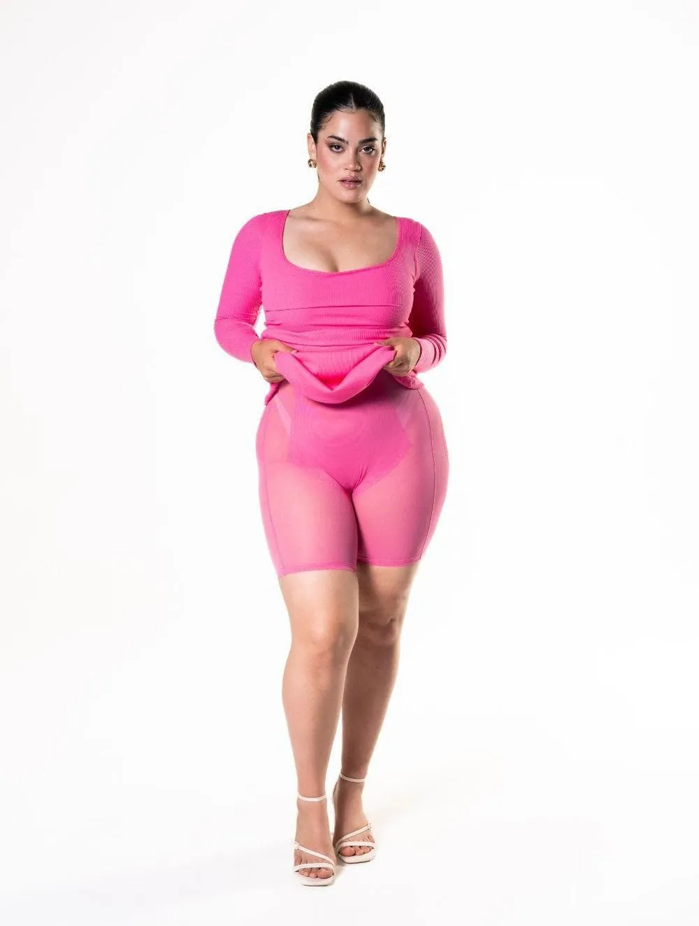 Long Sleeve Maxi Bodycon Dress - Women's Shapewear - Body Shaper Tummy Control Shapewear for Women