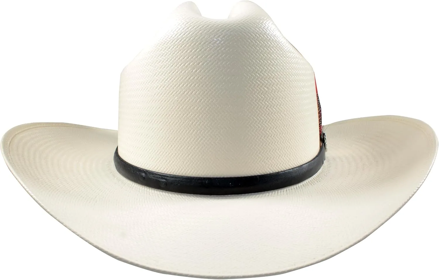 Men's Western Cowboy Straw Hat 2000X Sinaloa 3 1/2" Brim White Diamonds Boots