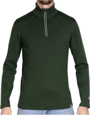 MERIWOOL Mens Base Layer 100% Merino Wool Heavyweight 400g Half Zip Sweater for Men