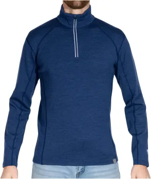 MERIWOOL Mens Base Layer 100% Merino Wool Heavyweight 400g Half Zip Sweater for Men