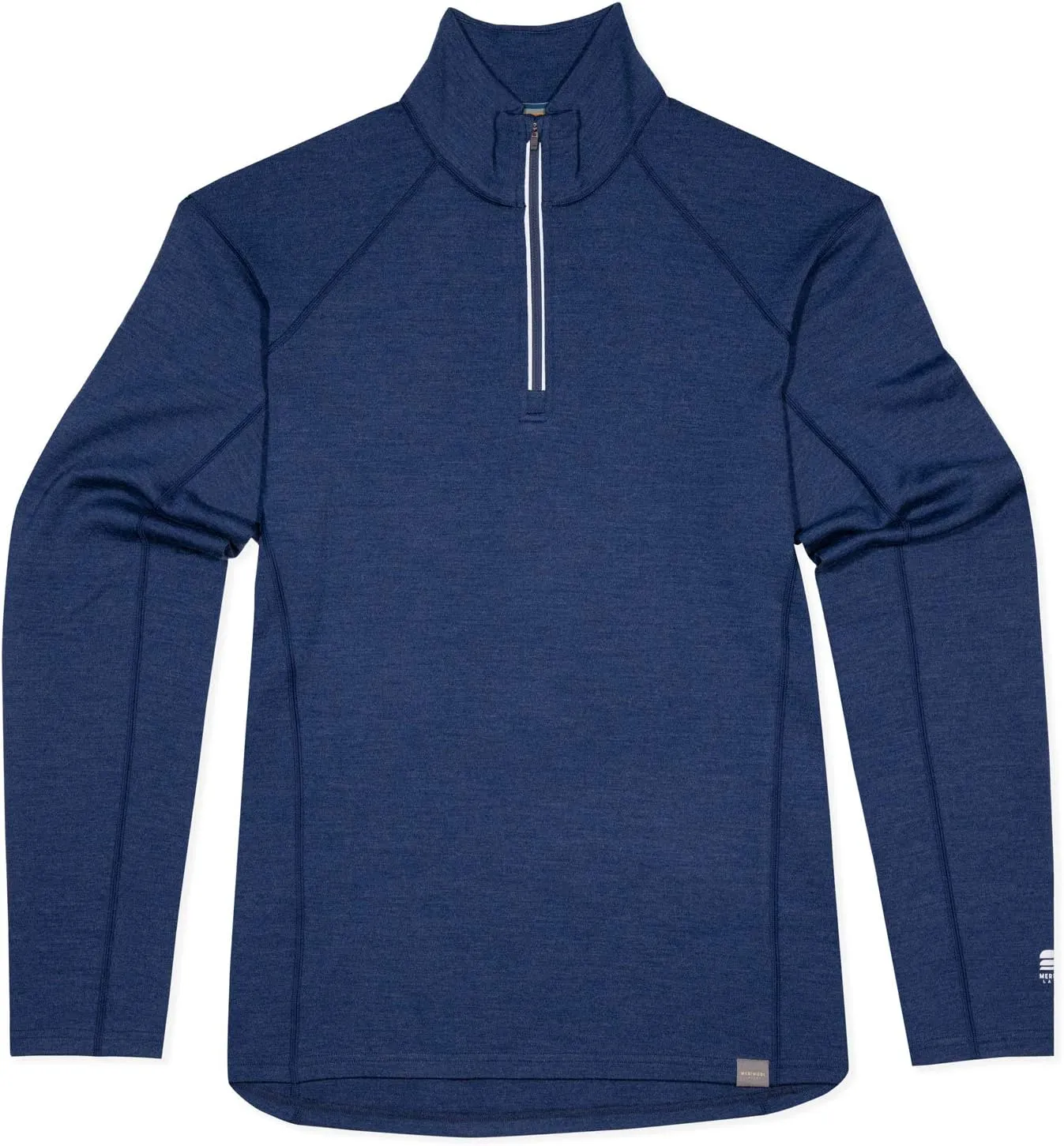 MERIWOOL Mens Base Layer 100% Merino Wool Heavyweight 400g Half Zip Sweater for Men