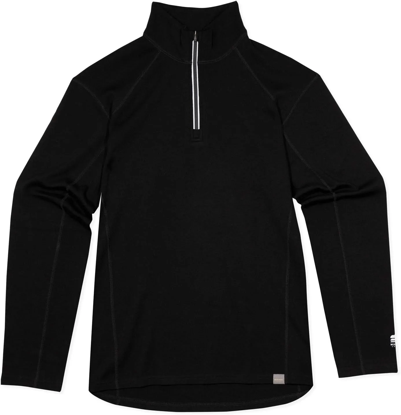 MERIWOOL Mens Base Layer 100% Merino Wool Heavyweight 400g Half Zip Sweater for Men