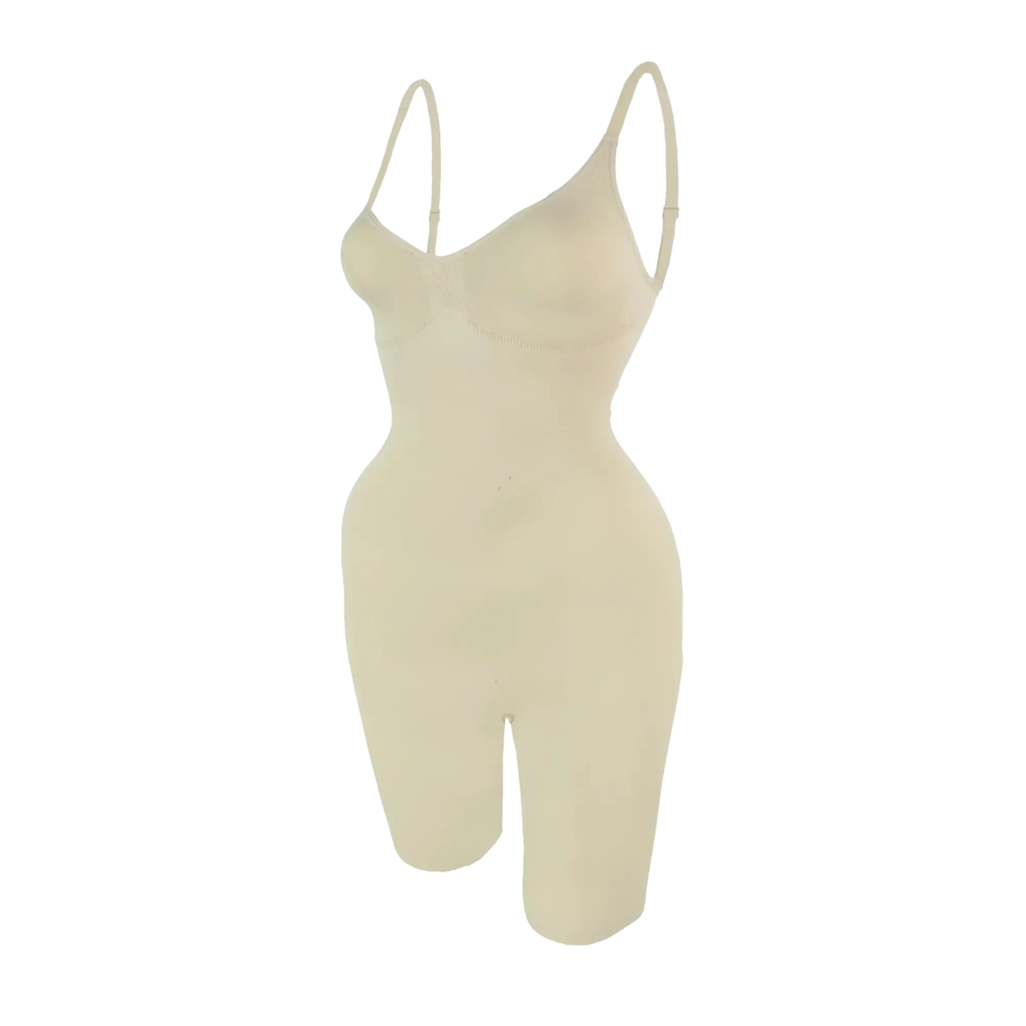 Sculpting Mid-Thigh Bodysuit Ivory