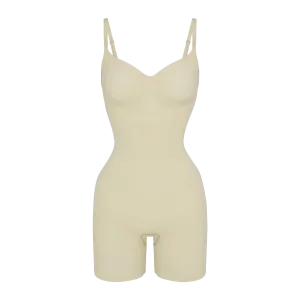 Sculpting Mid-Thigh Bodysuit Ivory