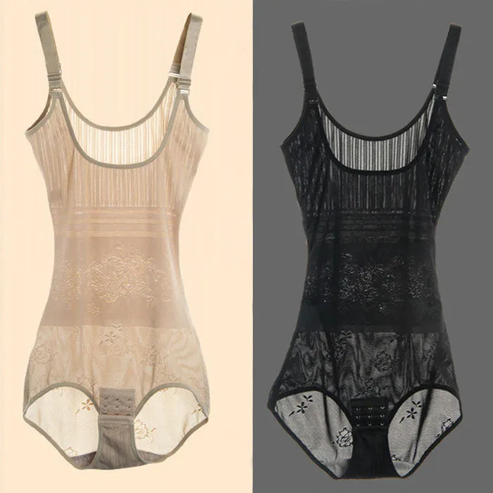 Slimming belly control compression body shapewear