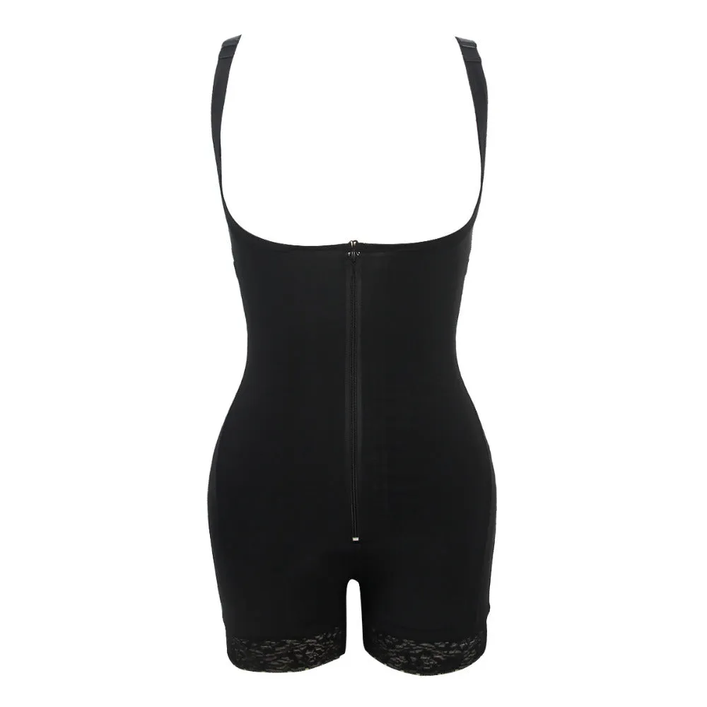 Slimming tummy control lifting midi bodysuit shapewear