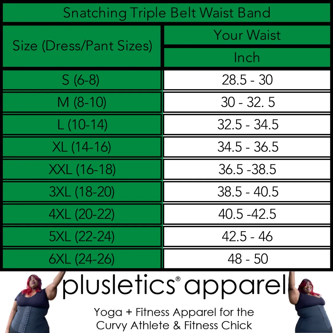 Snatching Waist Triple Belt Band