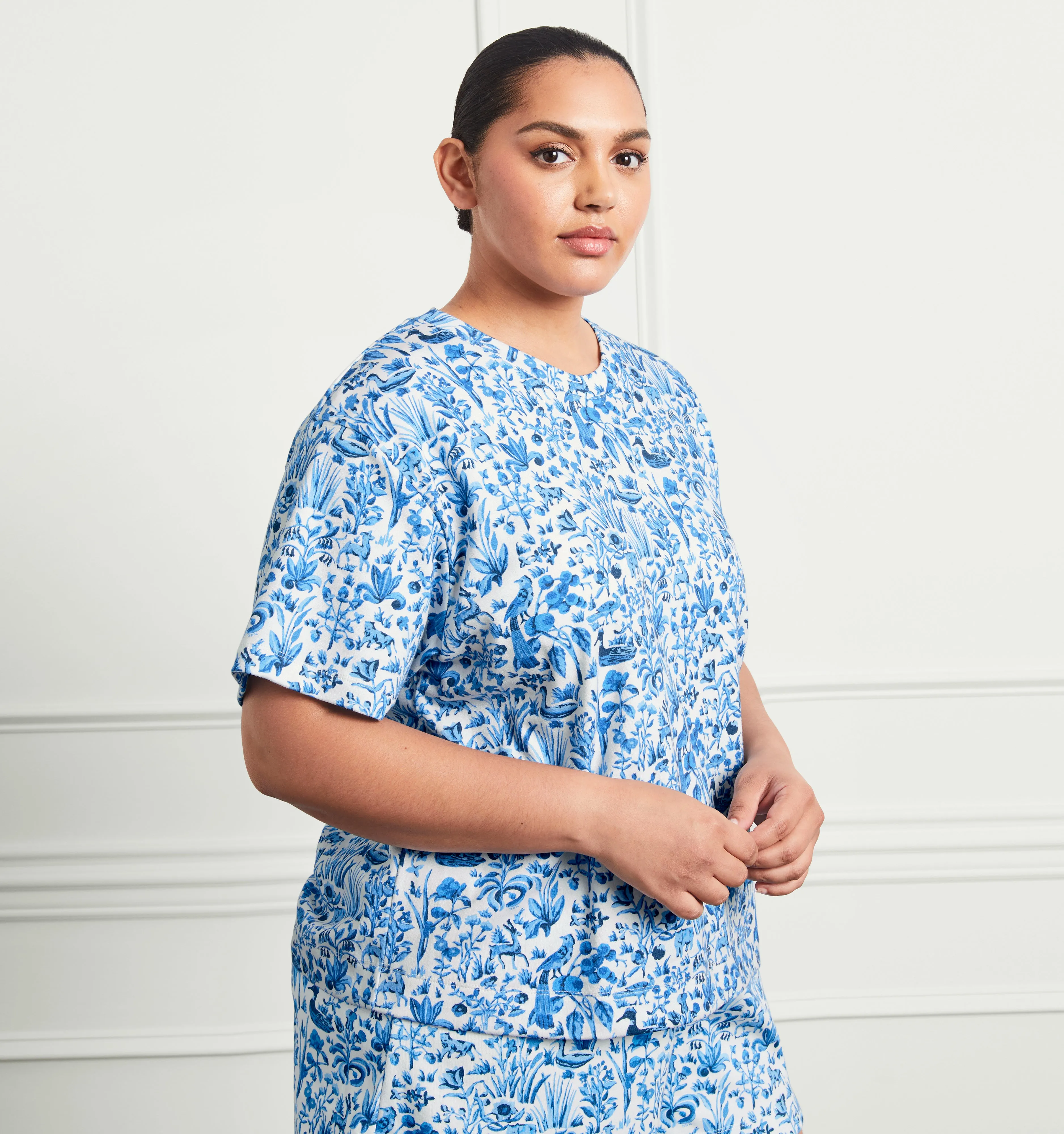 The Charlotte Sleep Tee - Blue Sherwood Forest