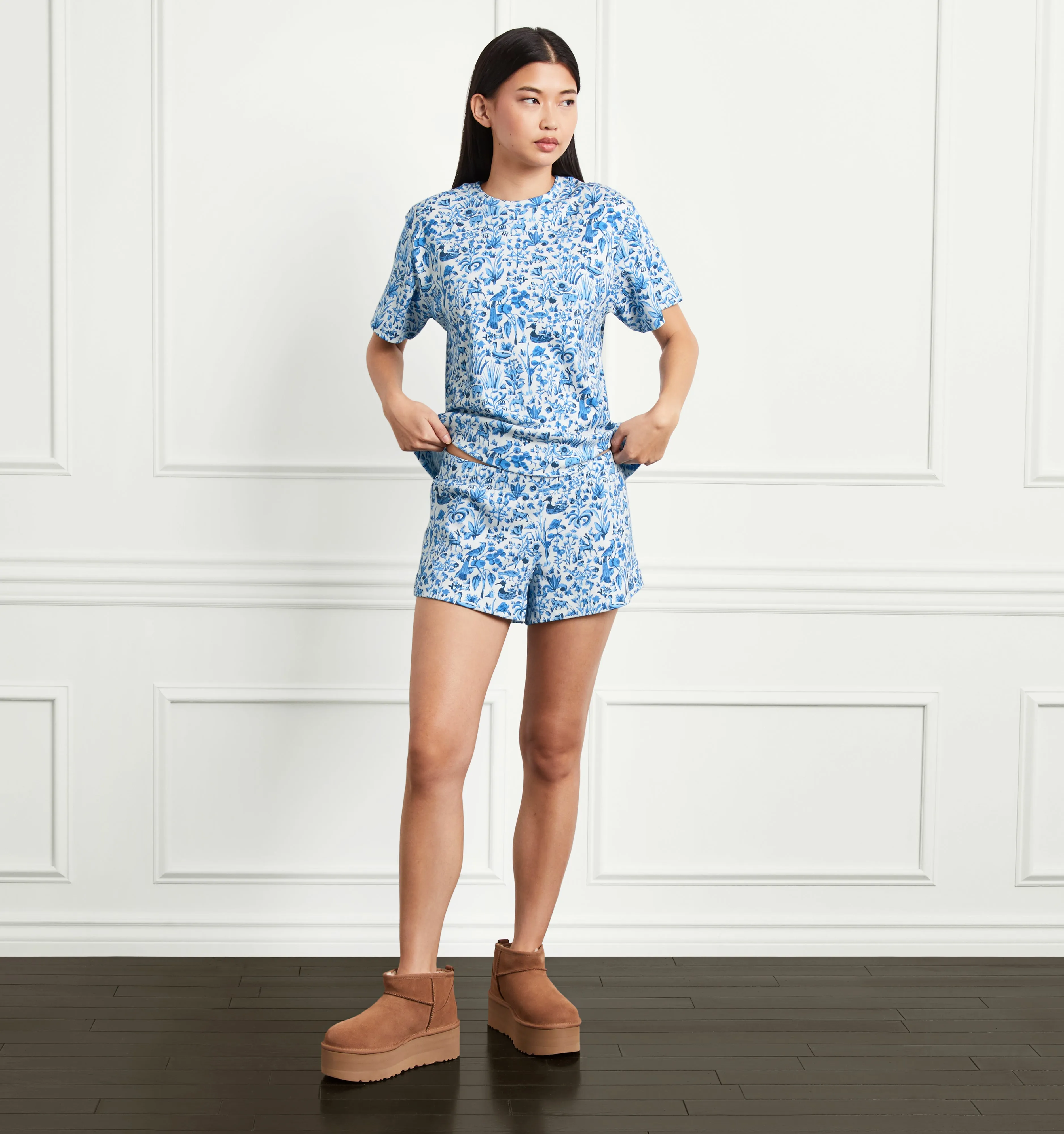 The Charlotte Sleep Tee - Blue Sherwood Forest