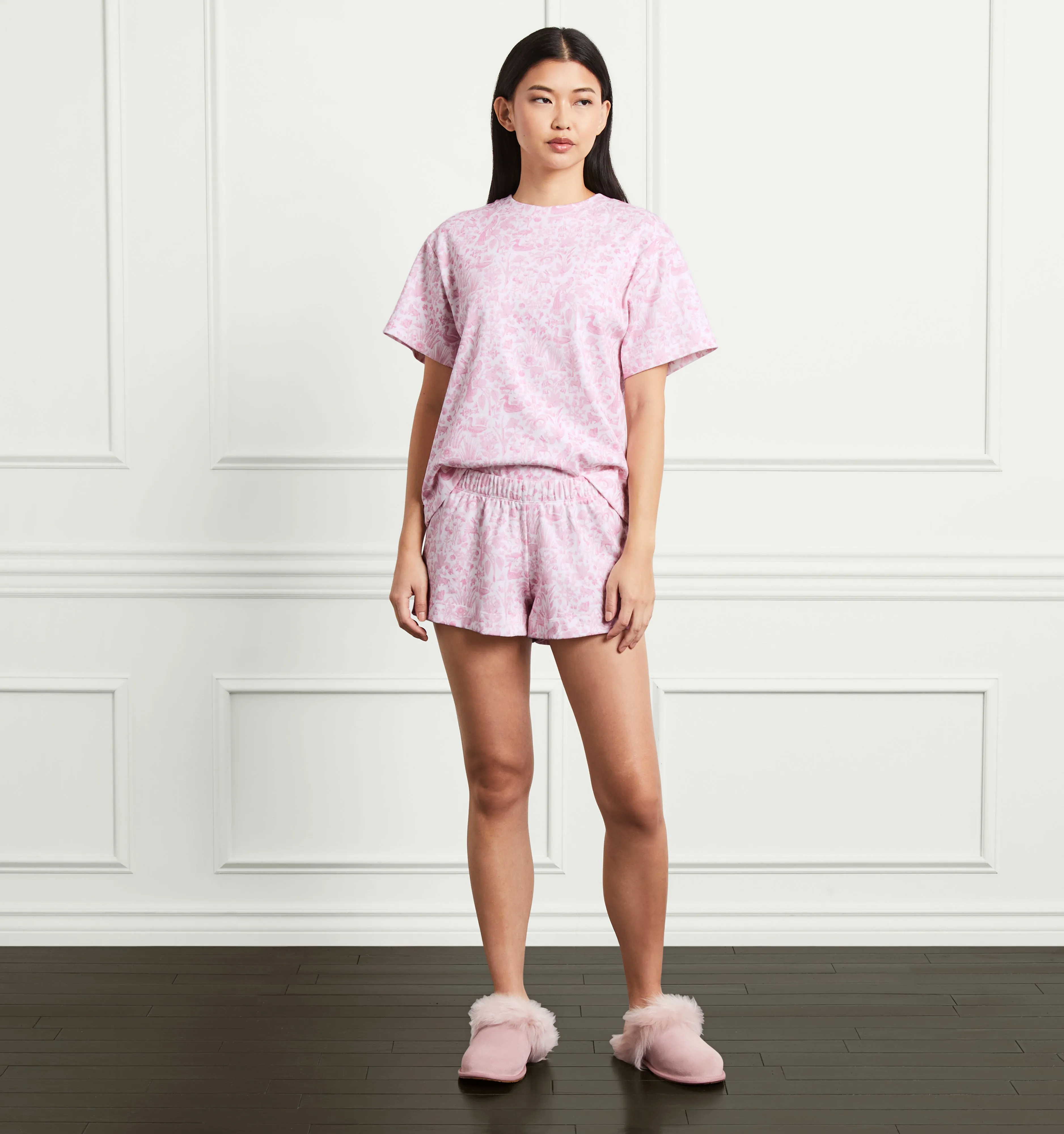 The Charlotte Sleep Tee - Pink Sherwood Forest