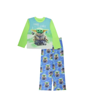 The Mandalorian Pull Over Head T-shirt and Elastic Waist Pants, 2 Piece Set - Assorted