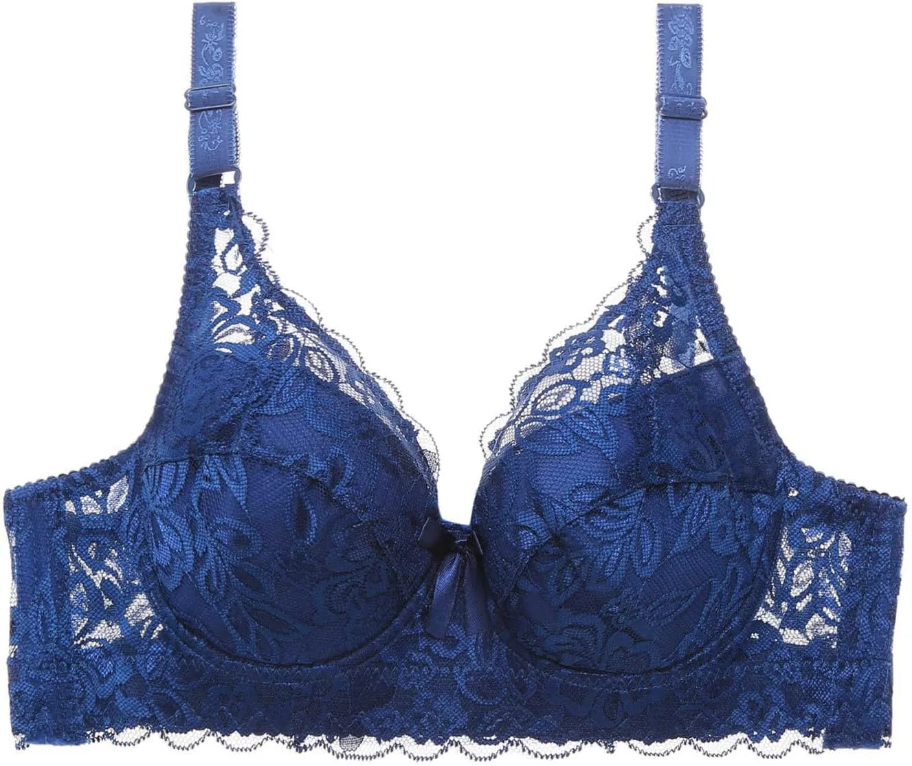Women's Sexy Lace Bras, No Underwire Bralettes Full Coverage Comfortable Unlined Bralette with Support Everyday Bras